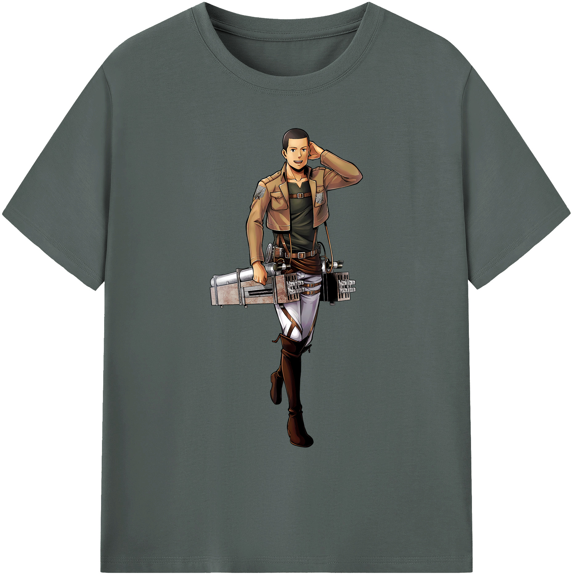 （画像用） 進撃の巨人 Attack on Titan 綿100％ メンズ半袖Tシャツ｜肌触りやわらか＆通気性